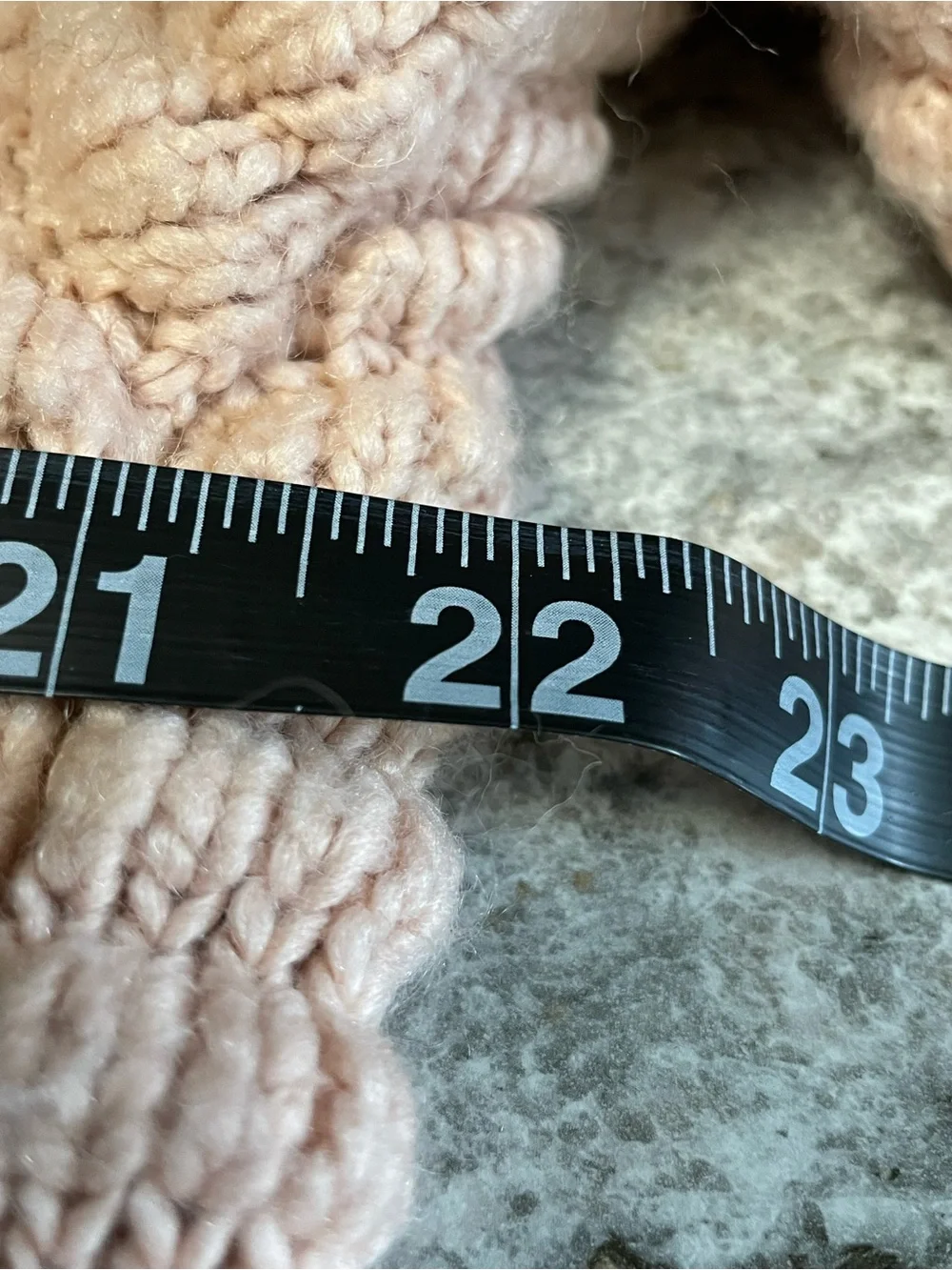 H&M Ribbed Mock Neck Chunky Knit Pink Sweater Women’s Small - Picture 7 of 7